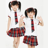 璐卡贝比女童幼儿园园服2016新款韩版中小学生校服班服夏季表演服