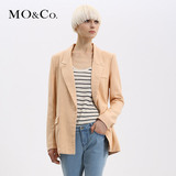 MO&Co. 摩安珂 女装 M131COT01 简约纯色休闲外套