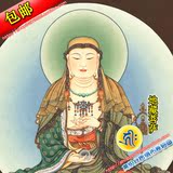 佛教绘画系列-地藏菩萨海报卷轴挂画/宗教布画像 60X28cm