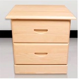 特价时尚松木柜储物柜收纳小柜子实木床头柜斗柜两斗柜抽屉柜矮柜