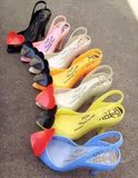 最新款2014巴西代购Melissa高跟桃心果冻鞋鱼嘴塑胶鞋沙滩女凉鞋