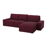 【成都宜家代购】IKEA 奇维 双人沙发和贵妃椅 布艺沙发 多色
