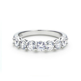南非矿工正品专柜 18k白金钻石女戒 铂金结婚戒指 钻戒 排钻礼物