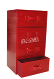 时尚红鳄抽屉式储物收纳柜 欧式实木皮质隔板多功能整理箱 宜家用