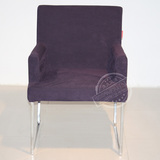高弹泡沫海绵单人沙发定做沙发椅不锈钢简约现代成人钢架北京布艺