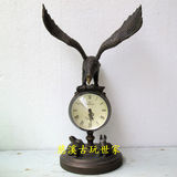 古玩古董 老式钟表 欧米茄老式机械表 [大展宏图]欧式老鹰座钟