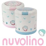 专柜韩国进口NUVOLINO儿童婴儿宝宝粉扑盒携带双层爽身粉盒