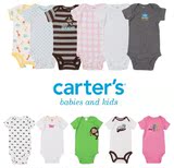 美国Carters卡特婴儿连体衣春秋装 新生儿衣服夏短袖三角哈衣爬服
