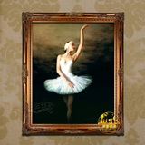 欧式手绘人物油画优美芭蕾舞别墅客厅玄关壁炉卧室装饰画BLW757