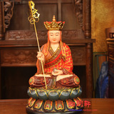 佛教用品 高档树脂地藏王菩萨 佛像 16寸地藏菩萨像娑婆三圣 包邮