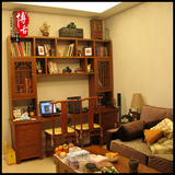 上海博古家具|中式书桌书柜组合|简约多功能书桌|古典家具|老榆木