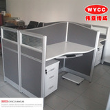 北京商业办公家具办公桌简约四人位组合宜家风格对桌职员台