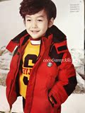 韩国正品善在香男童红色滑雪户外夹克羽绒服SG4M115  原价1080