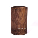 【佐格茶具】纯天然竹制炭化茶筒 竹筒/茶道桶/茶道插筒 个性茶道