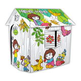 魔卡童新款纸玩具 手工涂鸦房子朵拉公主屋故事 儿童圣诞新年礼物