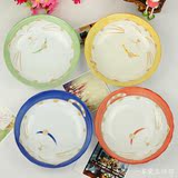 创意陶瓷餐具套装盘子 碟子 日式外贸猫盘 6寸饭盘 菜盘 汤盘