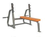 杠铃练习平推椅 卧推举重架 健身房力量器材 单人站力量训练器械