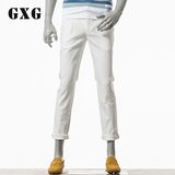 GXG[特惠]男装  男士个性时尚潮流白色斯文休闲长裤#41202324