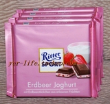 香港代购 德国原裝 Ritter SPORT 运动 草莓巧克力 香滑美味