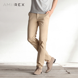 Amii官方旗舰店REX2014秋英伦弹力直筒修身休闲裤男士商务正品牌