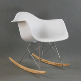 特价伊姆斯摇椅外贸创意休闲时尚摇摇椅塑料钢实木逍遥椅躺椅促销
