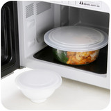 日本进口厨房冰箱碗碟保鲜盖子塑料密封微波炉专用加热防油盖碗盖