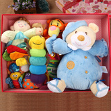 初生婴儿礼盒套装新生儿婴幼母婴用品玩具宝宝满月礼物百天礼包邮