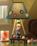 好心艺 个性创意时尚台灯 欧式桌球客厅卧室书房灯具 布艺灯罩