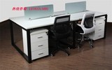 时尚板式办公桌 电脑桌 钢架办公桌 组合办公桌 屏风卡位bgz-16