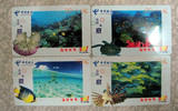中国电信卡（海底世界）\电话卡磁卡收藏卡4张