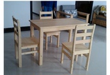 特价包邮实木餐桌 方桌 桌椅全套椅子 松木家具接受定做