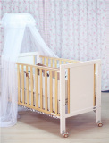全实木环保 出口美国 超大双胞胎白色特价 BB床宝宝床小床婴儿床