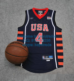美国队梦六篮球服NBA艾弗森球衣艾弗森梦六球服USA4号艾弗森背心