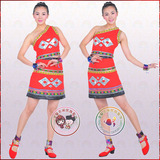 海南黎族舞蹈服装黎族演出服装舞台服装少数民族舞蹈演出服装女装