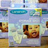 包邮 美国进口lansinoh母乳储存袋 储奶袋 母乳袋 50片 美国代购