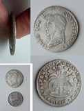 玻利维亚 4S/四索尔银币 1858年 俗称草泥马 外国硬钱币 2#