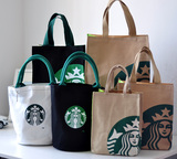 日本星巴克包手提帆布袋购物袋环保袋手拎保温袋便当包饭盒包袋