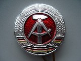 东德/民主德国人民军小帽 金属制帽徽