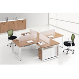 组合屏风家具简约现代4人位职员办公桌椅员工工作位钢架电脑桌子