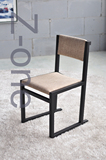 椅子 锐道简约现代 黑橡木实木 布艺真皮餐椅 电脑椅书椅靠背椅
