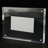亚克力相框相架 水晶授权牌 证书夹 展示架 加厚12寸A4  横竖摆台