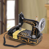 可爱座机电话创意个性装饰摆件造型电话古董老式来电显示仿古电话