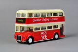 伦敦经典双层巴士/公共汽车 合金声光儿童玩具小汽车玩具车M