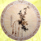 传统油纸伞|郑板桥竹石|国画竹子|防雨古典|收藏礼品|古代竹伞