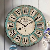 欧式复古创意艺术大静音个性时尚地中海钟表挂钟客厅现代时钟