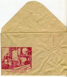 五六十年代全新未使用 雕刻版西式老信封 古典名著系列西厢记拷红