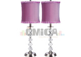 紫色水晶欧式现代时尚高贵台灯装饰灯卧室床头灯创意学习灯壁柜灯