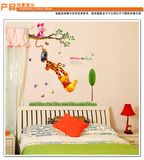 特价新品卡通动漫立体儿童房防水贴 幼儿园卧室贴画 维尼熊墙贴纸