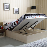 瑞信家具卧室储物床 高箱床1.8米双人床 单人床经济型特价板式床