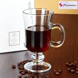 进口土耳其帕莎Pasabahce正品爱尔兰带把咖啡杯 玻璃茶杯 果汁杯
